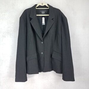 NWT Noel Asmar Women’s Plus 6X Blazer Suit Jacket Career Heather Gray NWT $142